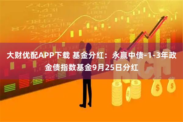 大财优配APP下载 基金分红：永赢中债-1-3年政金债指数基金9月25日分红