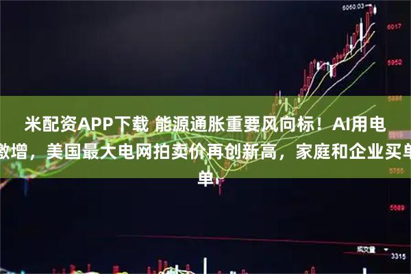 米配资APP下载 能源通胀重要风向标！AI用电激增，美国最大电网拍卖价再创新高，家庭和企业买单
