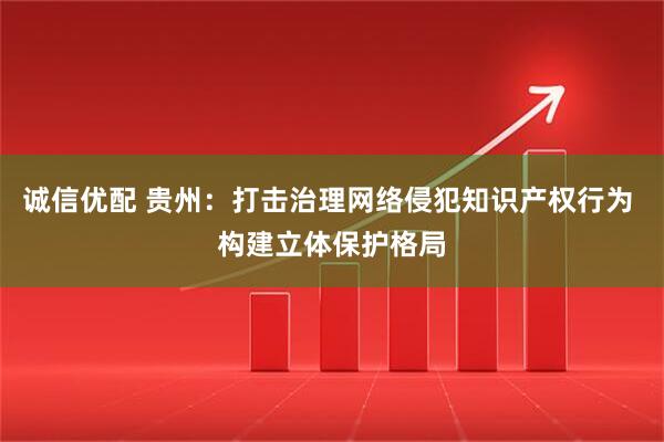 诚信优配 贵州：打击治理网络侵犯知识产权行为 构建立体保护格局